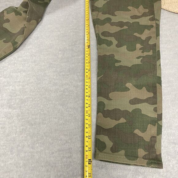 Gap Camouflage Pants Women's Sz 29/8 Petite True Skinny High Rise Olive Green - Picture 8 of 12